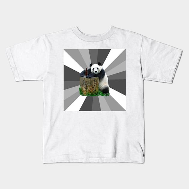 Pickup Line Panda Meme Kids T-Shirt by FlashmanBiscuit